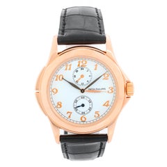 Collectible Patek Philippe Travel Time Men's 18k Rose Gold Watch 5134-R or 5134R