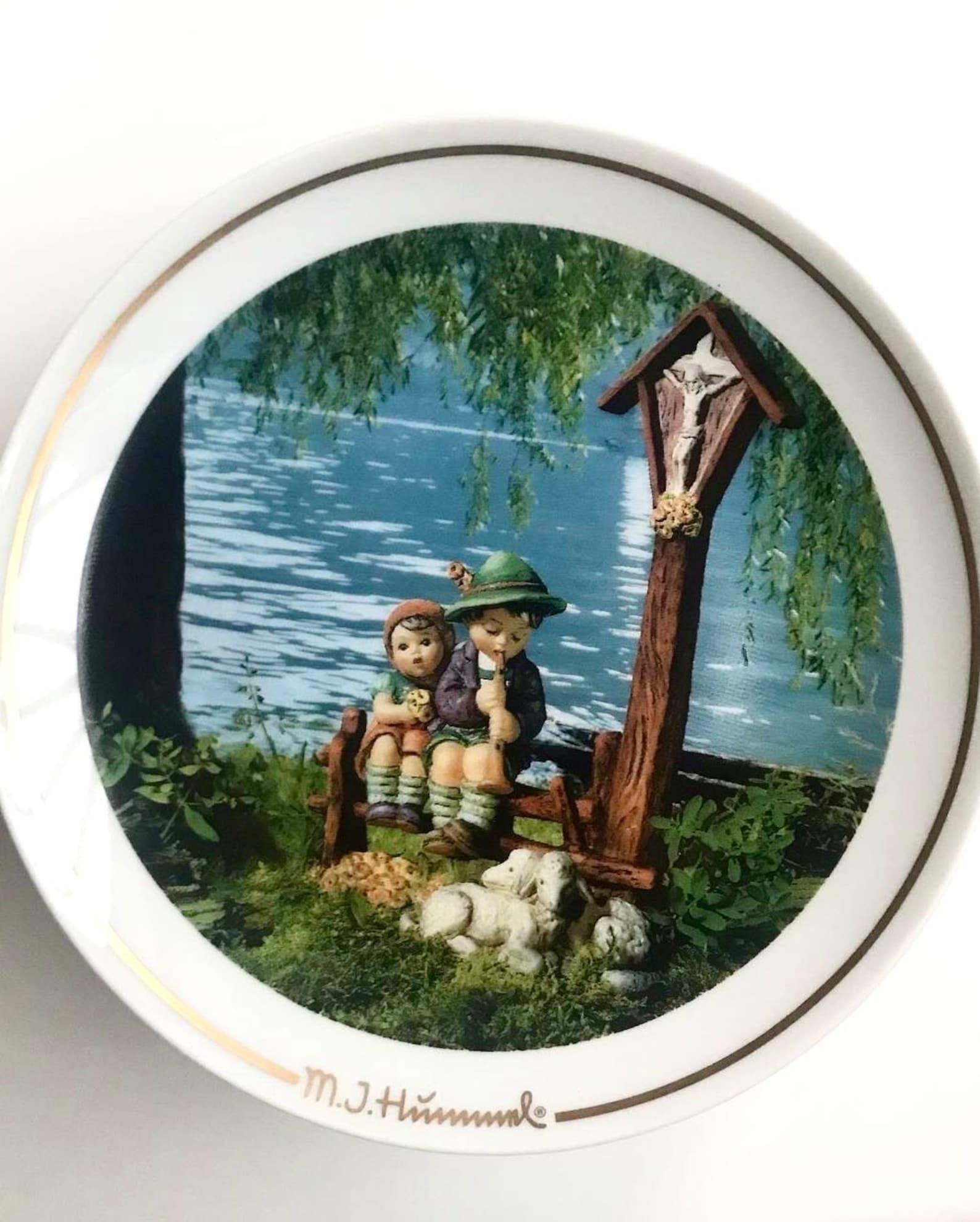 German Collectible Plates Goebel  Decorative Plates in Memory of Maria Hummel