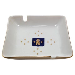 Collectible Porcelain Dish Tower Hotel London Ashtray England 1960s