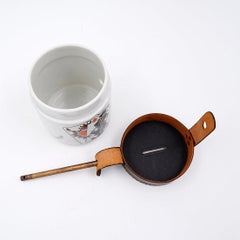 Collectible porcelain money box, signed Helmout Krüger Berlin 50/60s