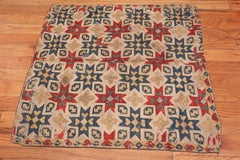 Collectible Rare Antique 17th Century Caucasian Kuba Embroidery 3'1" x 3'1"