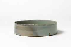 Collectible Rare Celadon Ceramic Plate by Emmanuel Boos French Artist