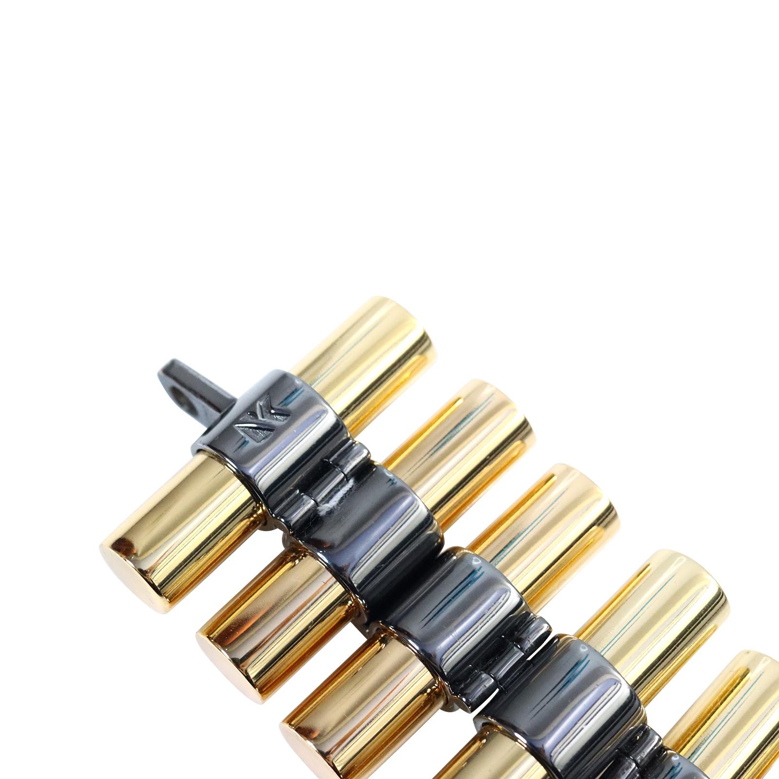 Collectible Reed Krakoff Gold Tone Heavy Link Bracelet Circa 2000s For Sale 6