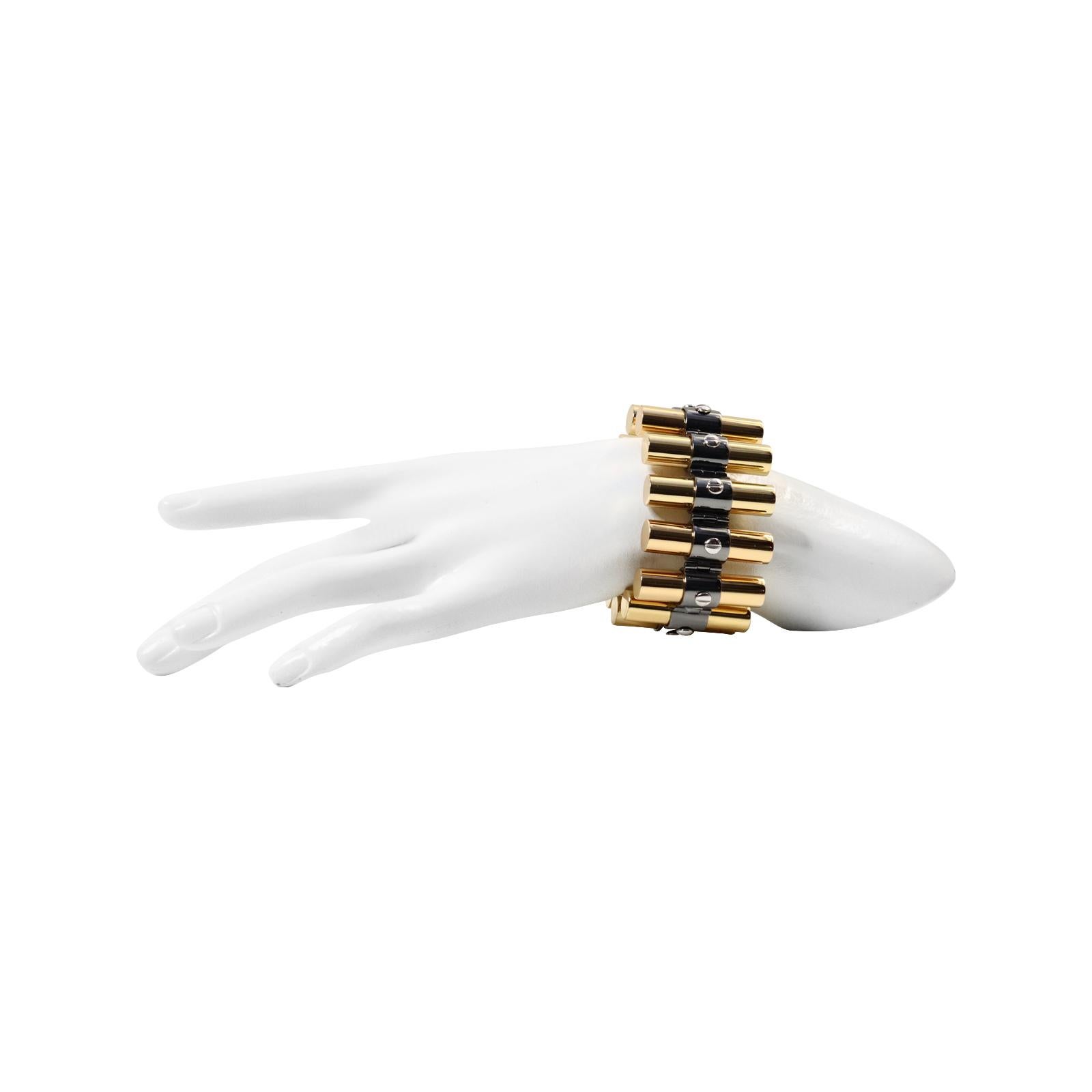 Women's Collectible Reed Krakoff Gold Tone Heavy Link Bracelet Circa 2000s For Sale