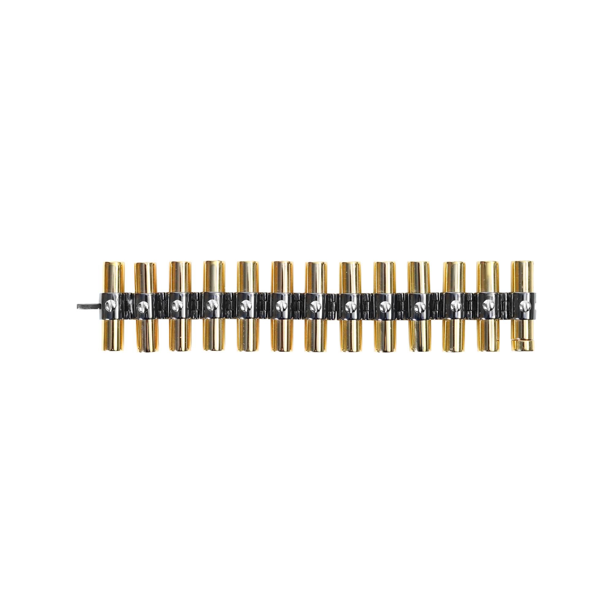 Pulsera de eslabones pesados de colección Reed Krakoff en tono dorado Circa 2000s en venta 3