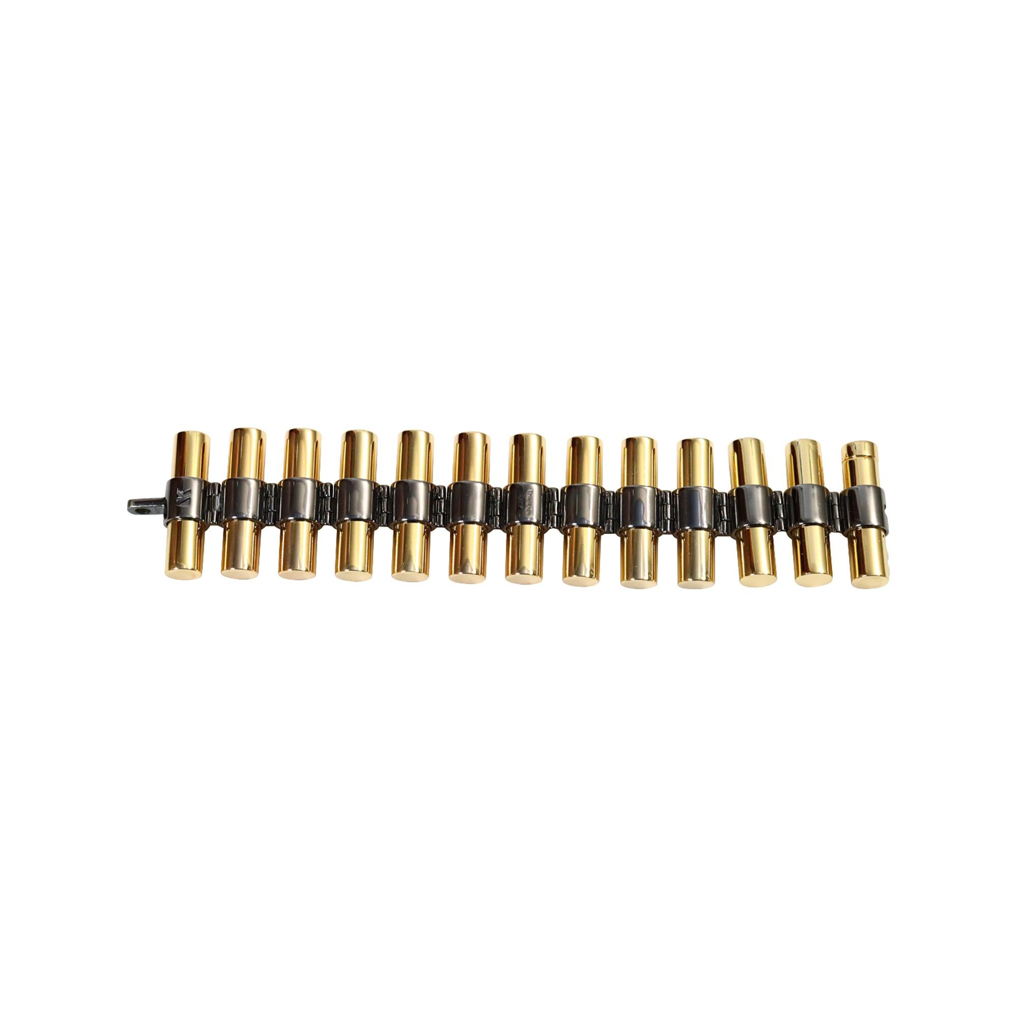 Pulsera de eslabones pesados de colección Reed Krakoff en tono dorado Circa 2000s en venta 5