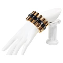 Sammlerstück Reed Krakoff Goldfarbenes schweres Gliederarmband Circa 2000er Jahre