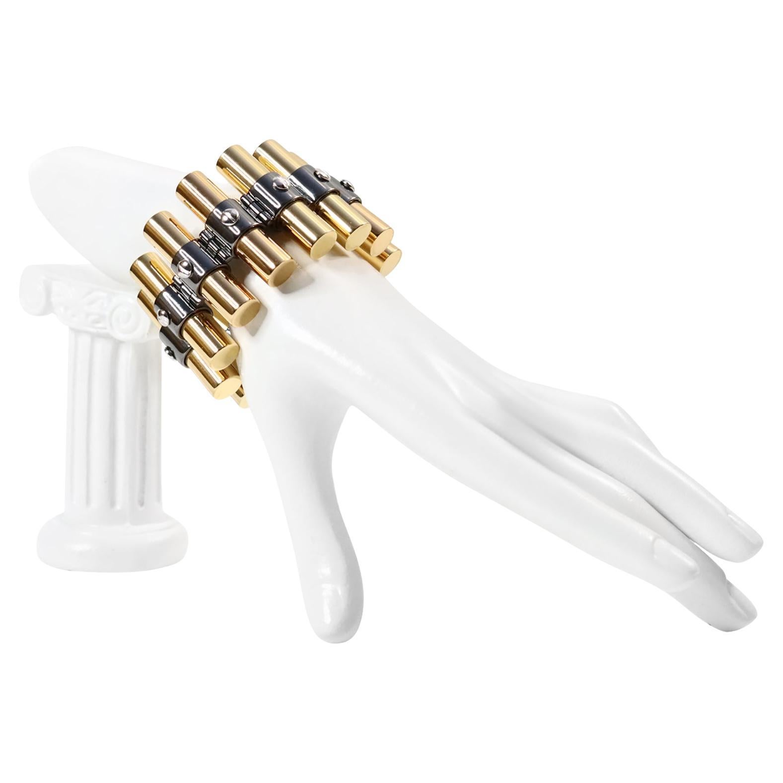 The Collective Reed Krakoff Gold Tone Heavy Link Bracelet Circa 2000s