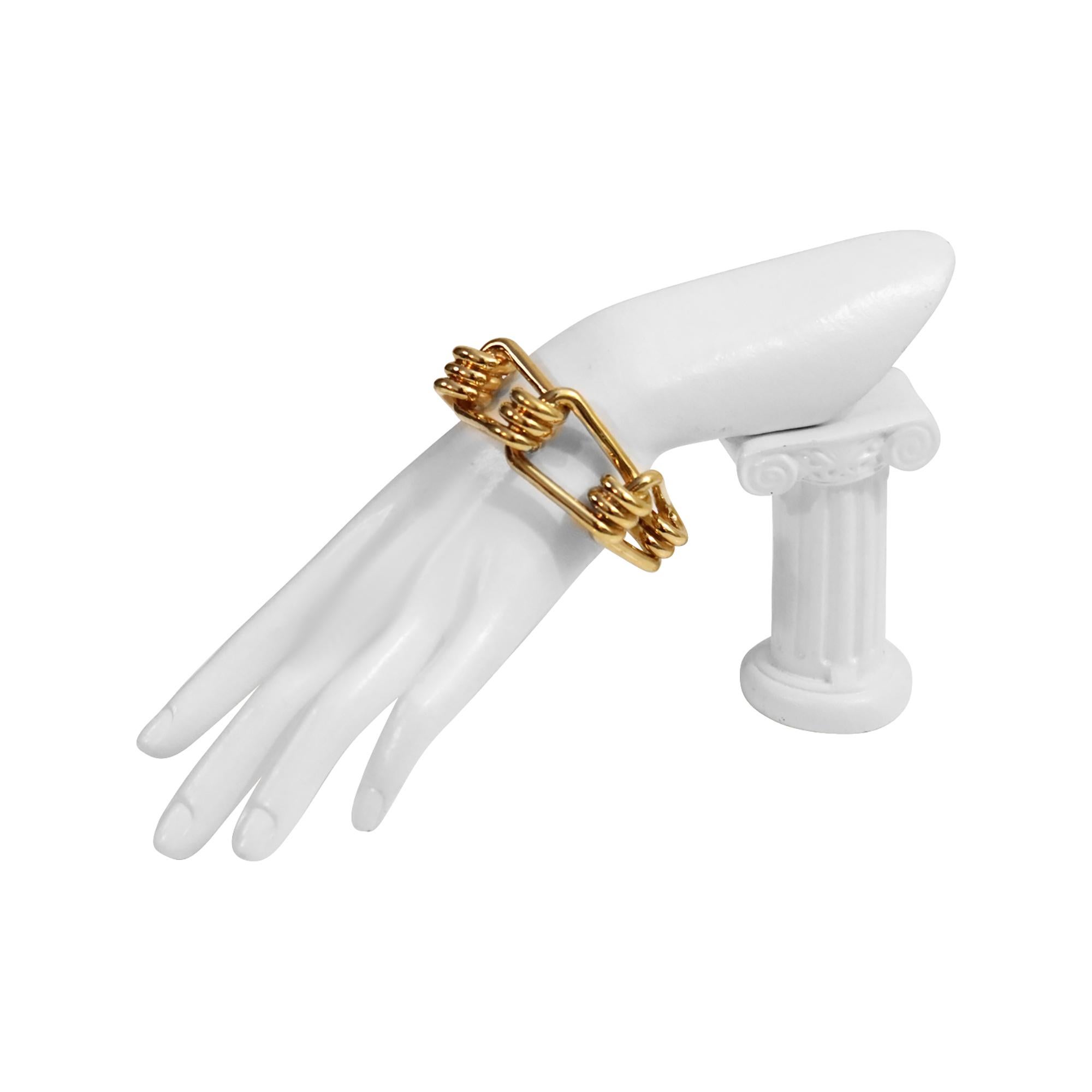 The Collective Reed Krakoff Gold Tone Knotted Cuff Bracelet Circa 2000's en vente 3
