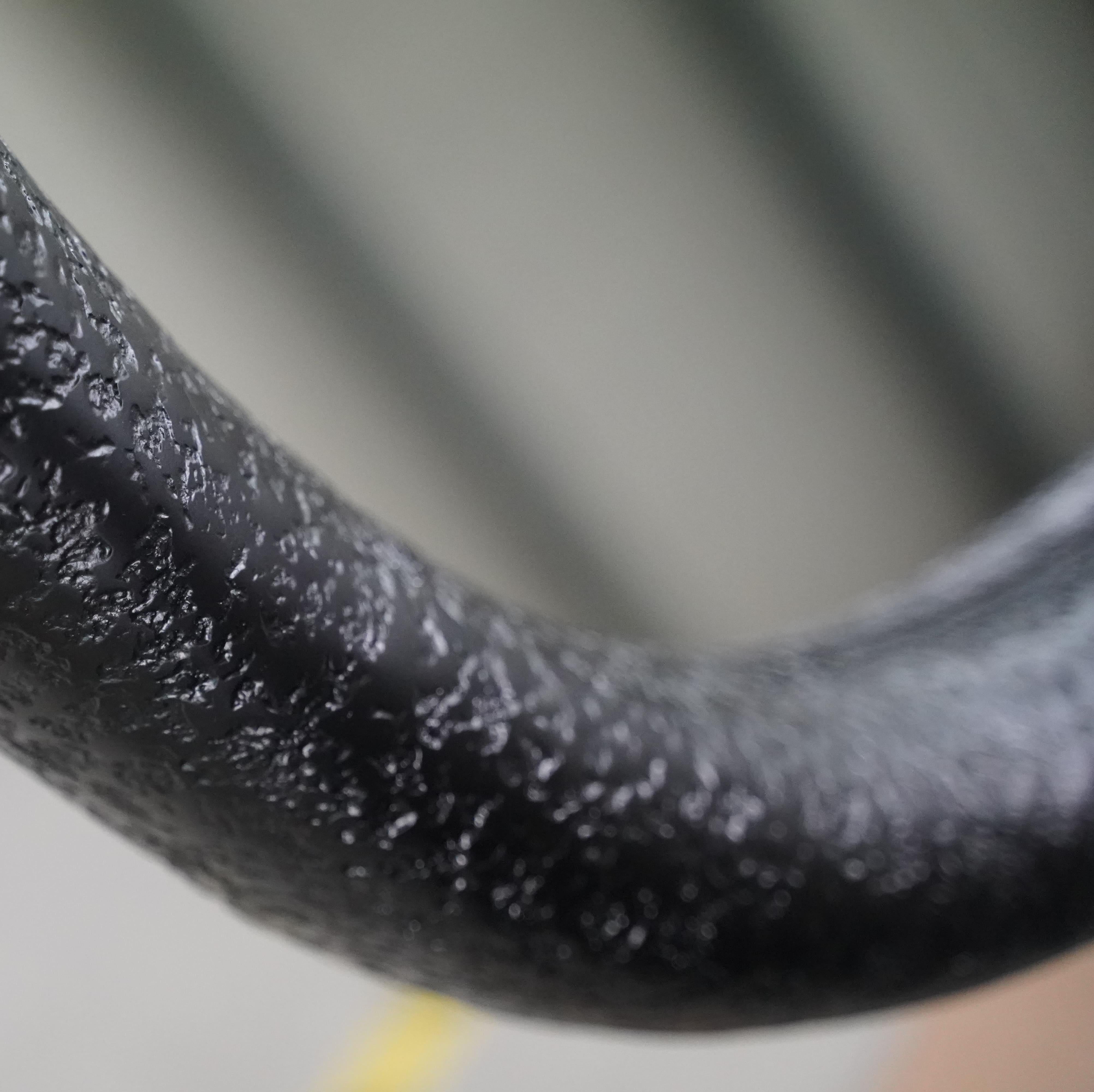 Collectible Sculptural Organic Mirror in Textured Black Volcanic Finish For Sale 4