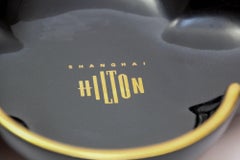 Collectible Shanghai Hilton Porcelain Cigar Ashtray Dish 1980s
