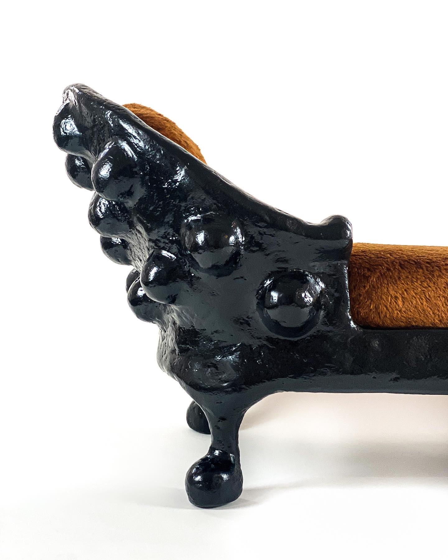 Post-Modern Collectible Shell Chaise in Gypsum & Fiberglass by Brent Warr Studios For Sale
