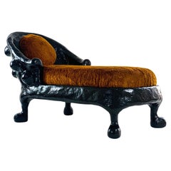 Collectible Shell Chaise in Gypsum & Fiberglass by Brent Warr Studios