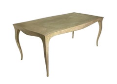 Collectional Table de salle à manger en laiton lisse - pied cabriole, Paul Mathieu