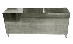 Collectible Smooth White Bronze Fleur de Lis Credenza – Paul Mathieu