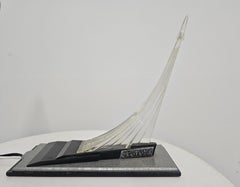 Collectible Soviet Lamp and sculpture dedicated to the exploration of space