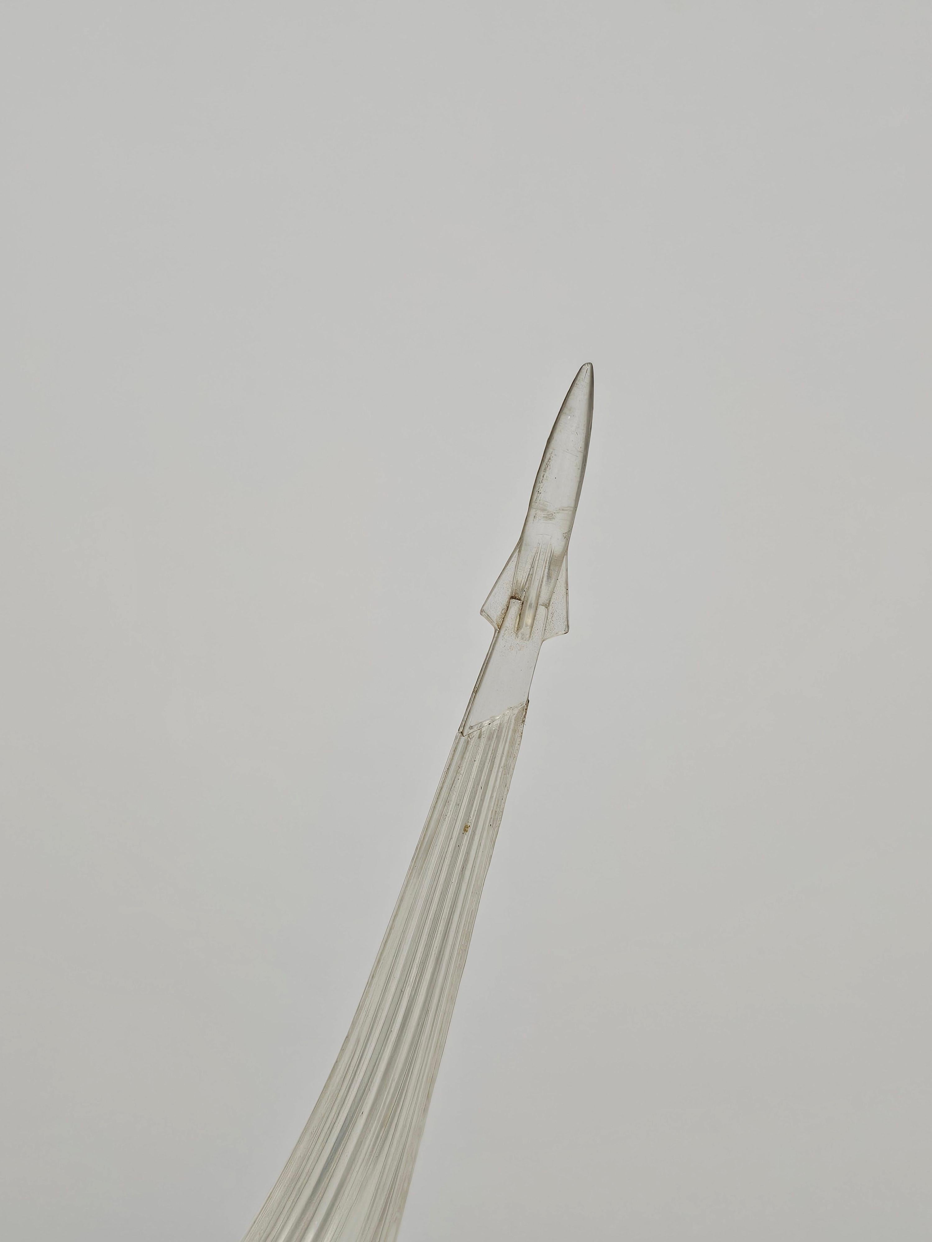 Mid-20th Century Collectible Soviet Lamp and sculpture dedicated to the exploration of space For Sale