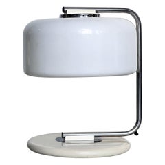 Lampada da tavolo e da scrivania A Space Age da collezione in acciaio e plexiglass