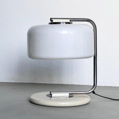 Lámpara de sobremesa de colección Space Age de acero y plexiglás Voghera de Zonca