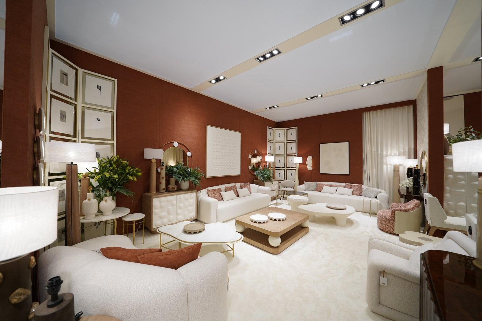 XXIe siècle et contemporain Table basse de collection en noyer et sphères laquées par José Castro en vente