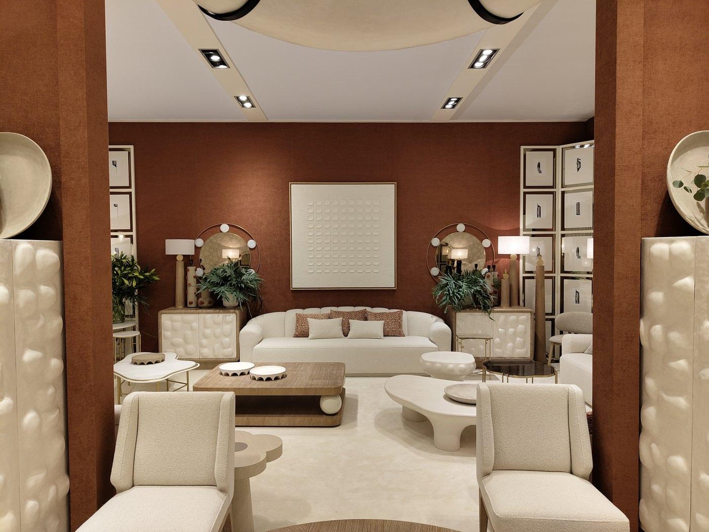 Table basse de collection en noyer et sphères laquées par José Castro en vente 1