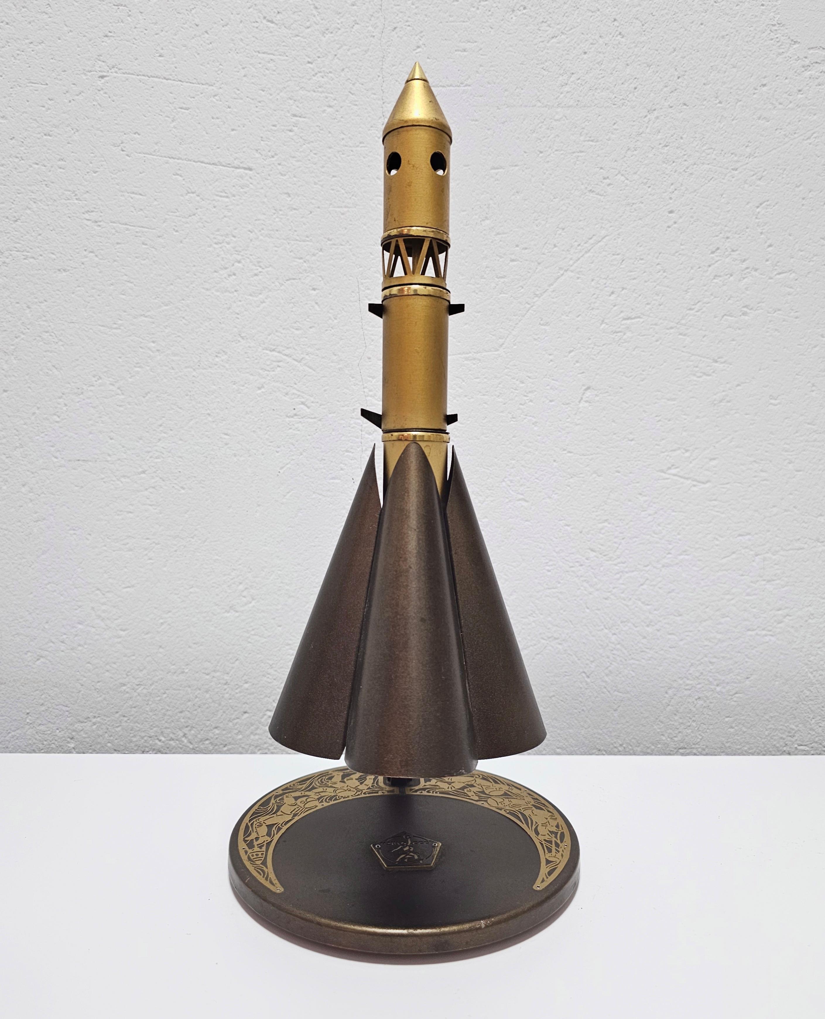 Mid-20th Century Collectible Table Lamp START in honor of first flight to space on VOSTOK rocket For Sale