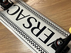 Collectible Versace White Checkered Skateboard