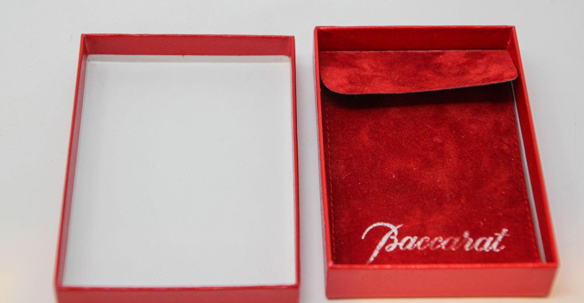 Ornement de collection Noel en cristal de Baccarat vintage avec boîte, 1983 en vente 1