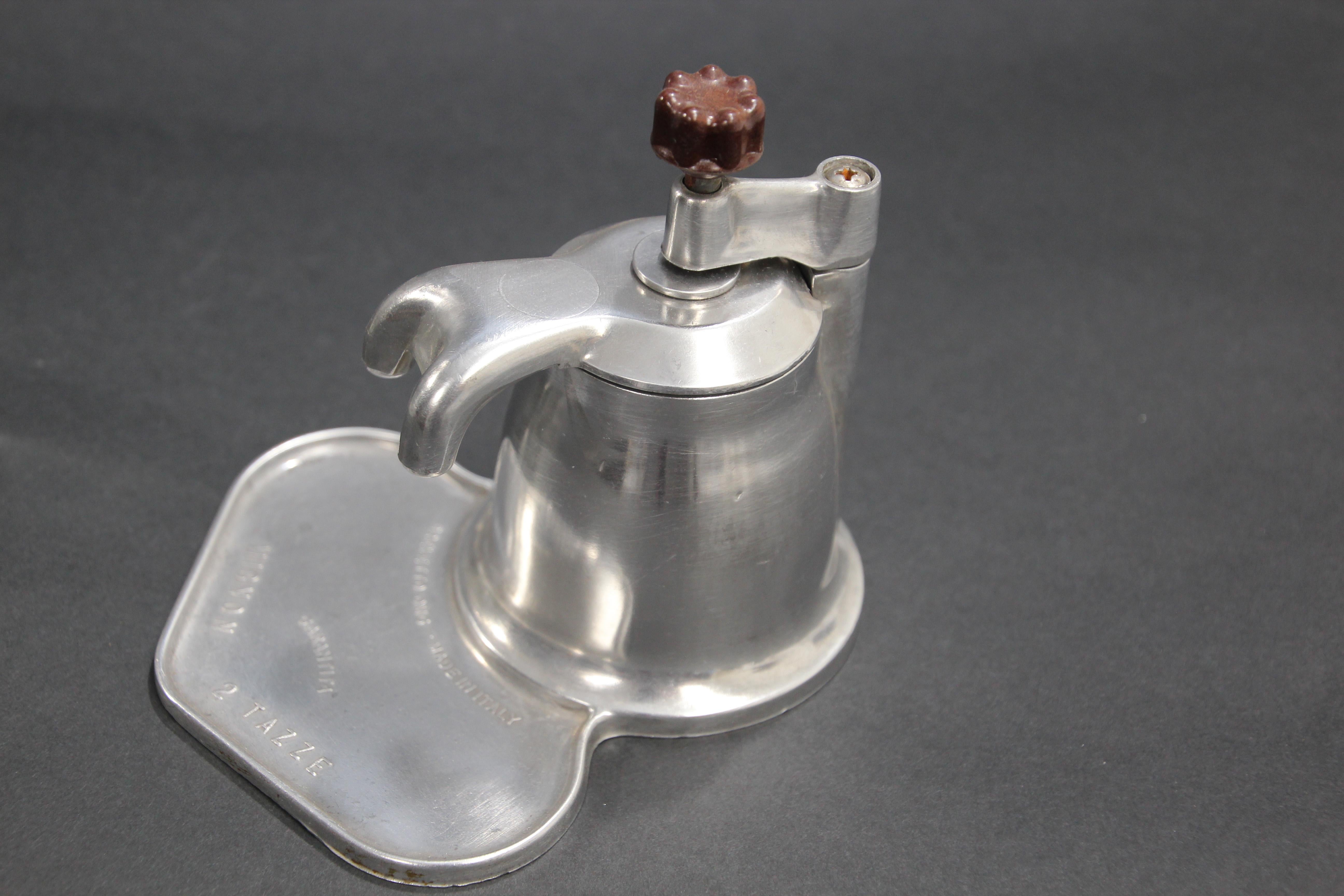 Sammelbare italienische Espressomaschine:: um 1950 (Handgefertigt)