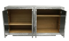 Credenza Wave de colección - Buffet de metal tallado, Aparador, 60
