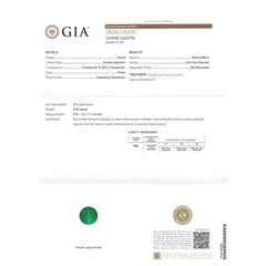 Pair 11.81 Ct Two GIA Certificates Natural Pair Emerald Cat’Eye Vivid green