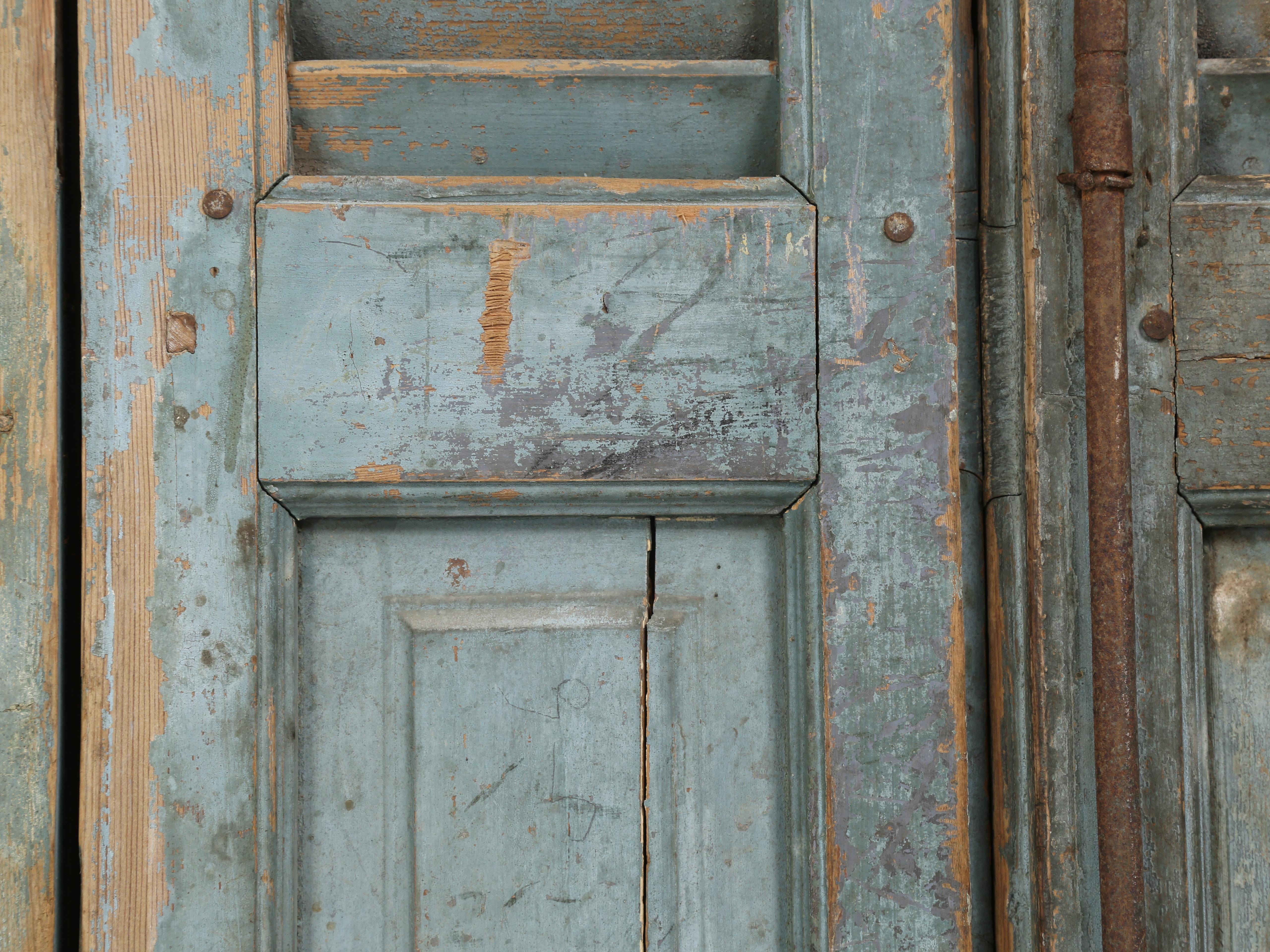 Collection '14' Antique French Original Paint Shutters, Headboard, Room Divider 4