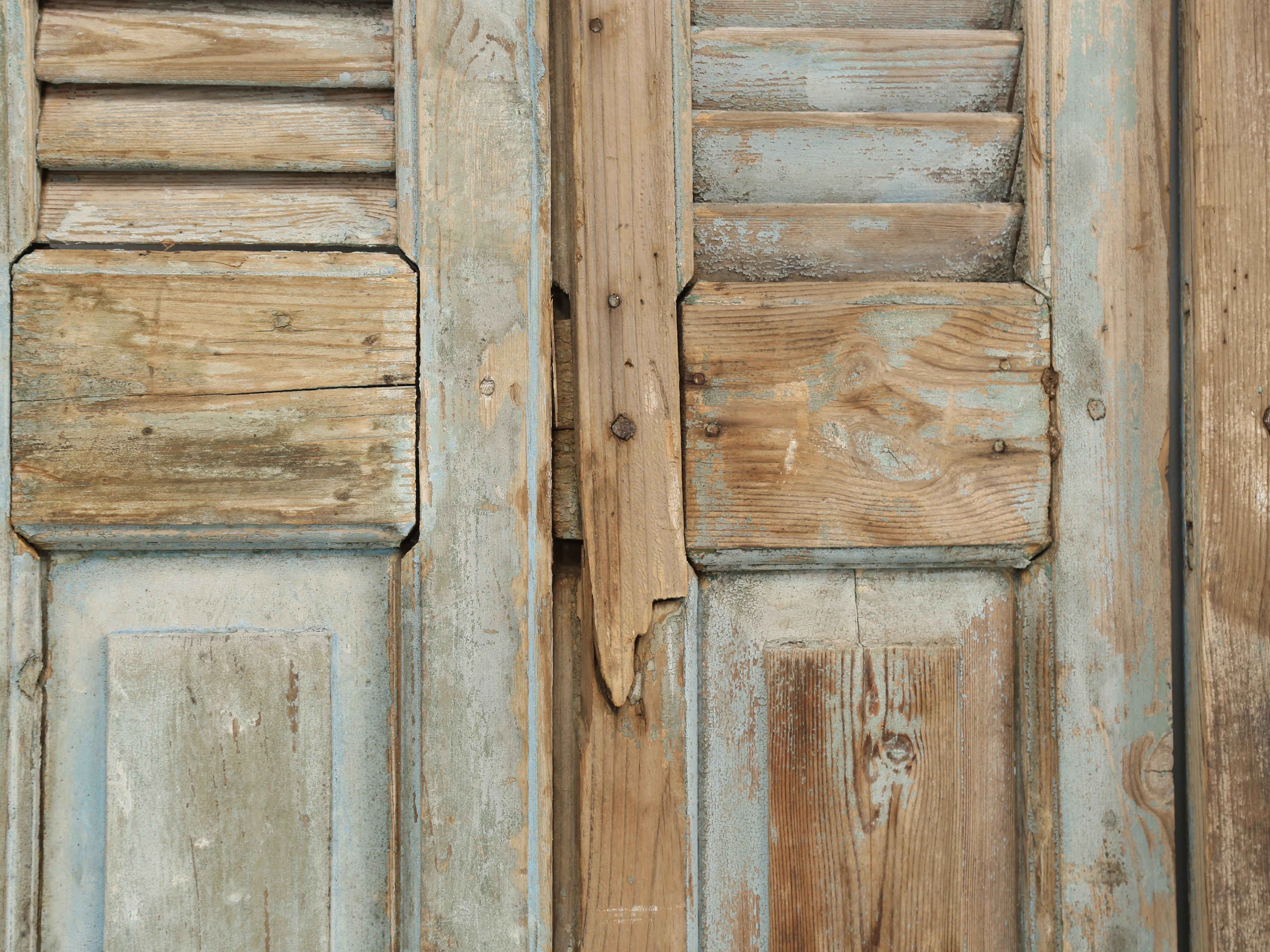 Collection '14' Antique French Original Paint Shutters, Headboard, Room Divider 5