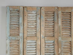 Collection '14' Antique French Original Paint Shutters, Headboard, Room Divider