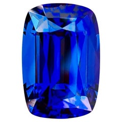 Collectional  20.79ct tanzanite au sommet couleur Dblock bleu royal plus
