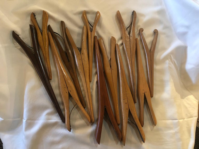 Collection 24 Wooden and Colored Antique Glove Stretchers Assorted ...