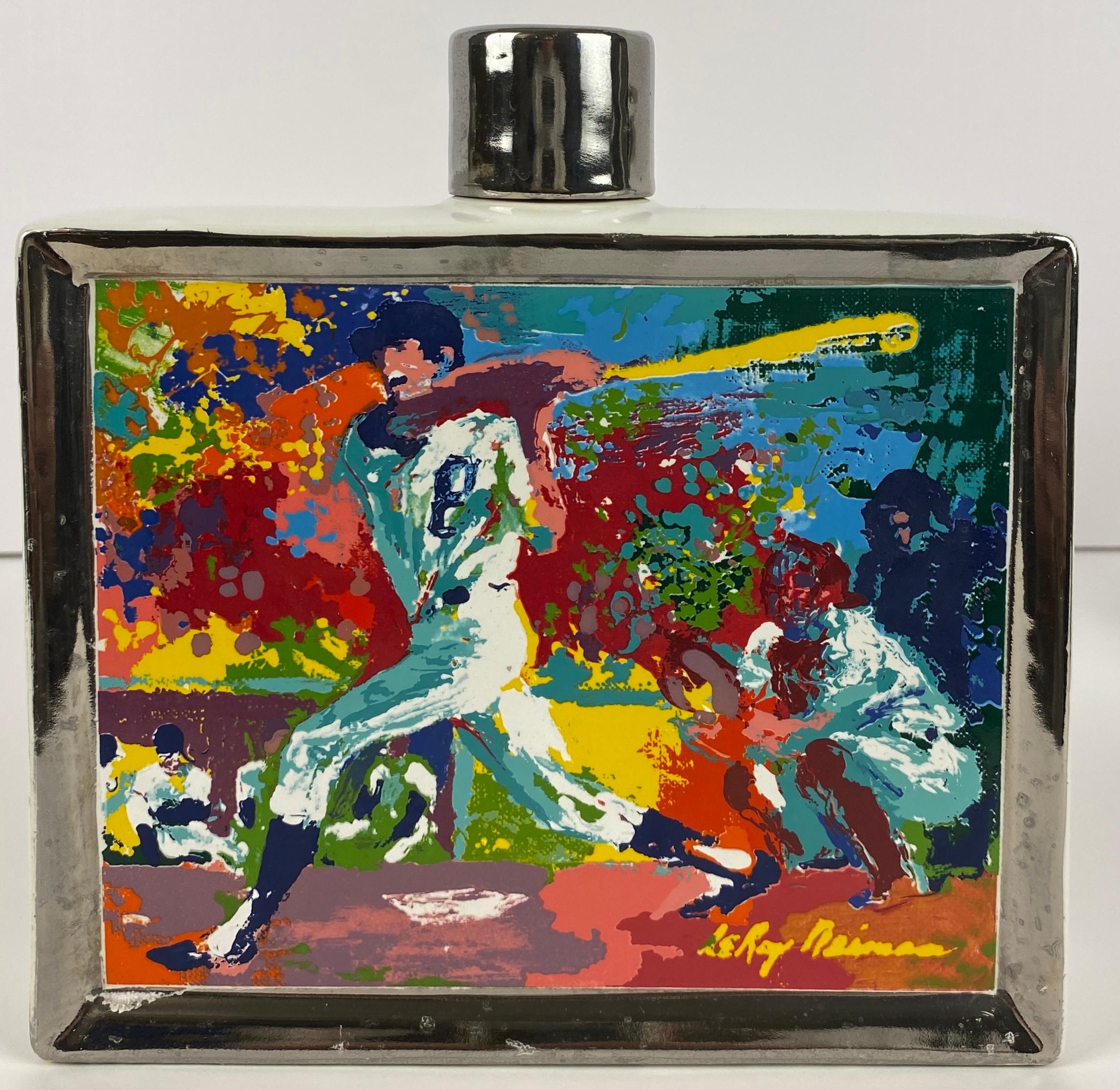 Collection 3 Porcelain Decanters LeRoy Neiman Decorative Sports Memorabilia For Sale 4