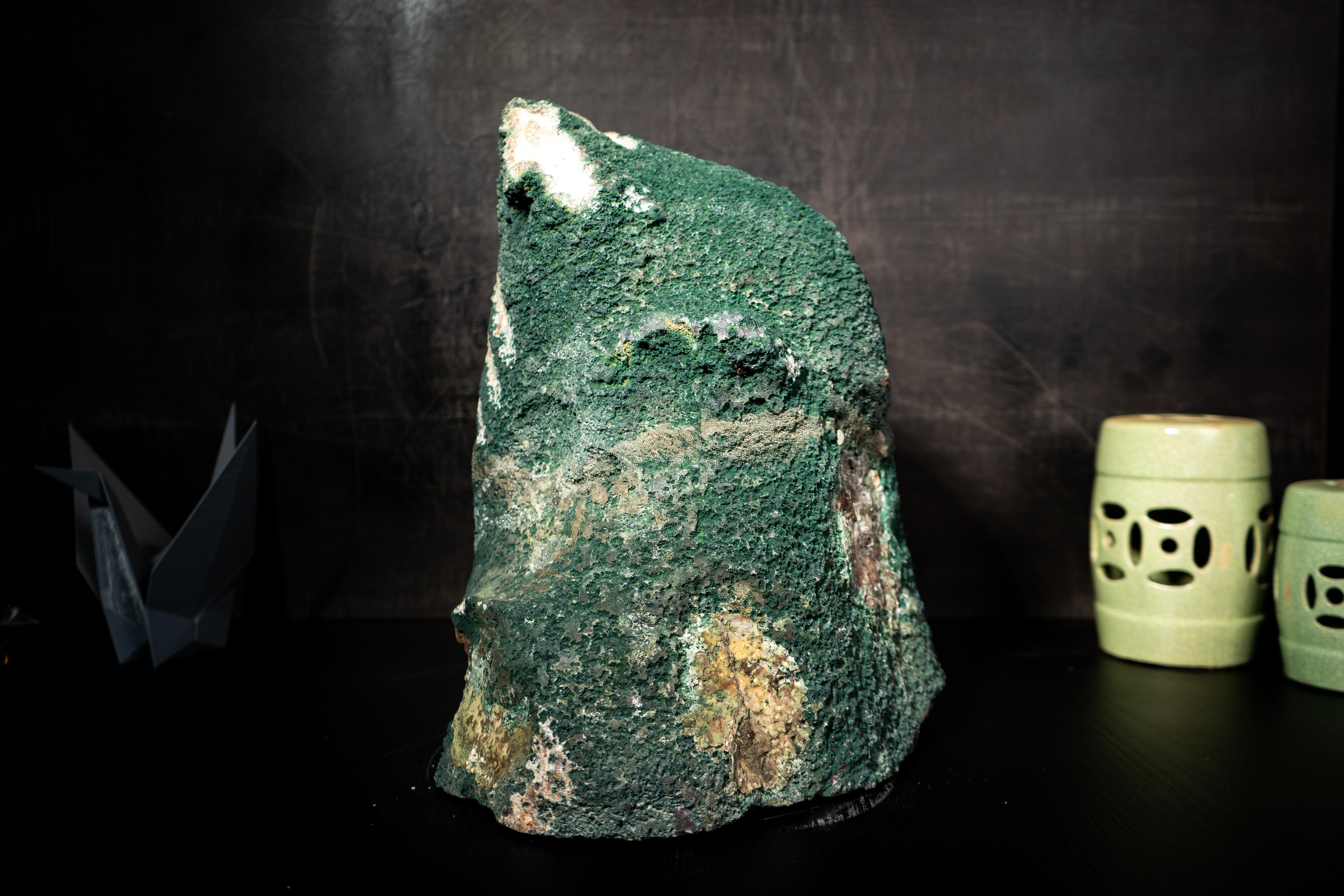 Collectional Geode di ametista cattedrale con rari fiori pseudomorfi bianchi in vendita 6
