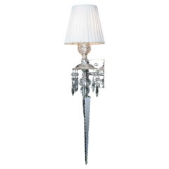 Collection Ballerina Wall Lamp, Metal and Crystal, NCA 200/1/L WS by JAGO