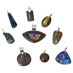 Collection Boulder ciondoli in opale con argento