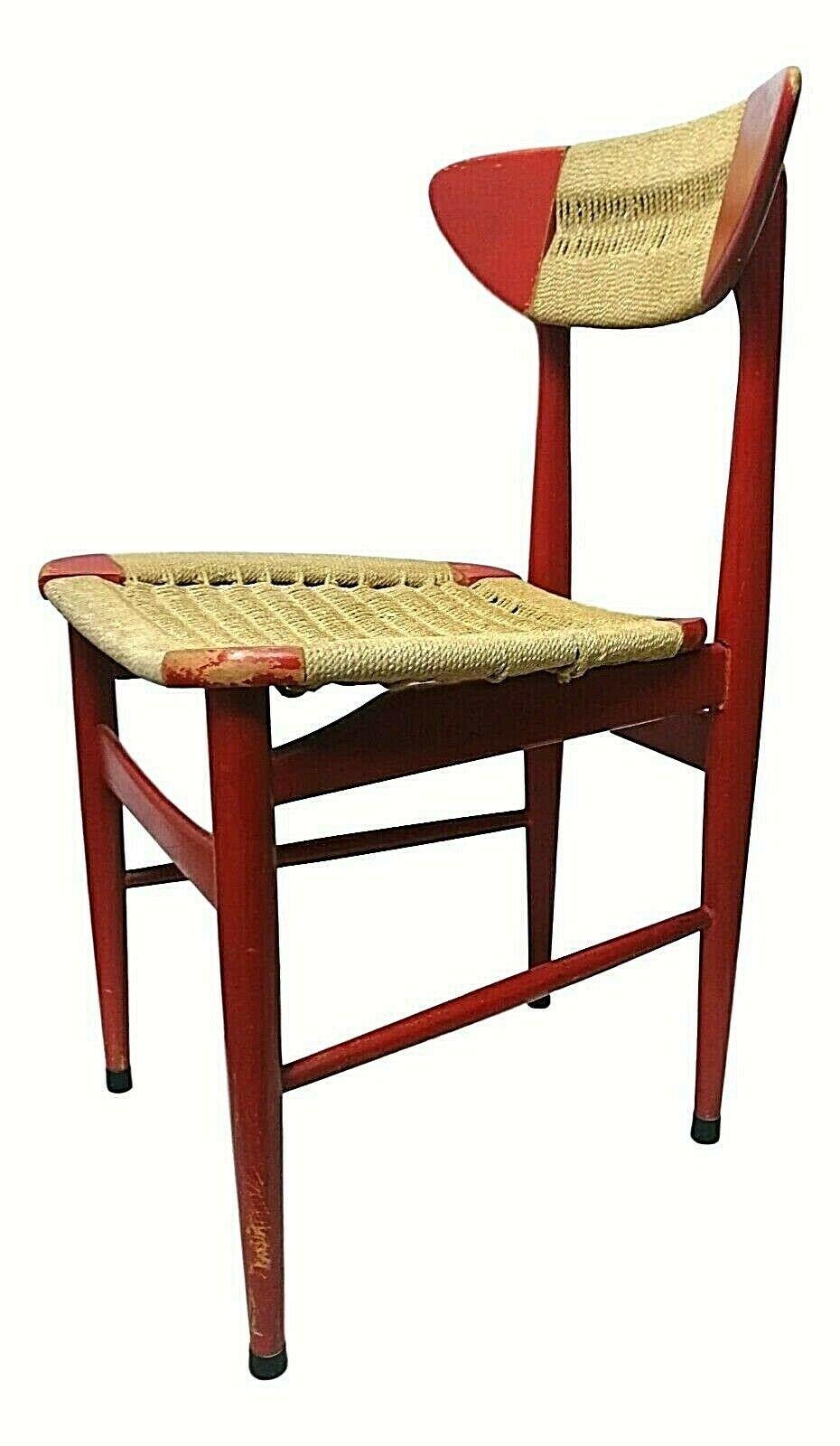 Corde Design de chaise de la collection Hans Wegner en bois et corde, années 1950 en vente