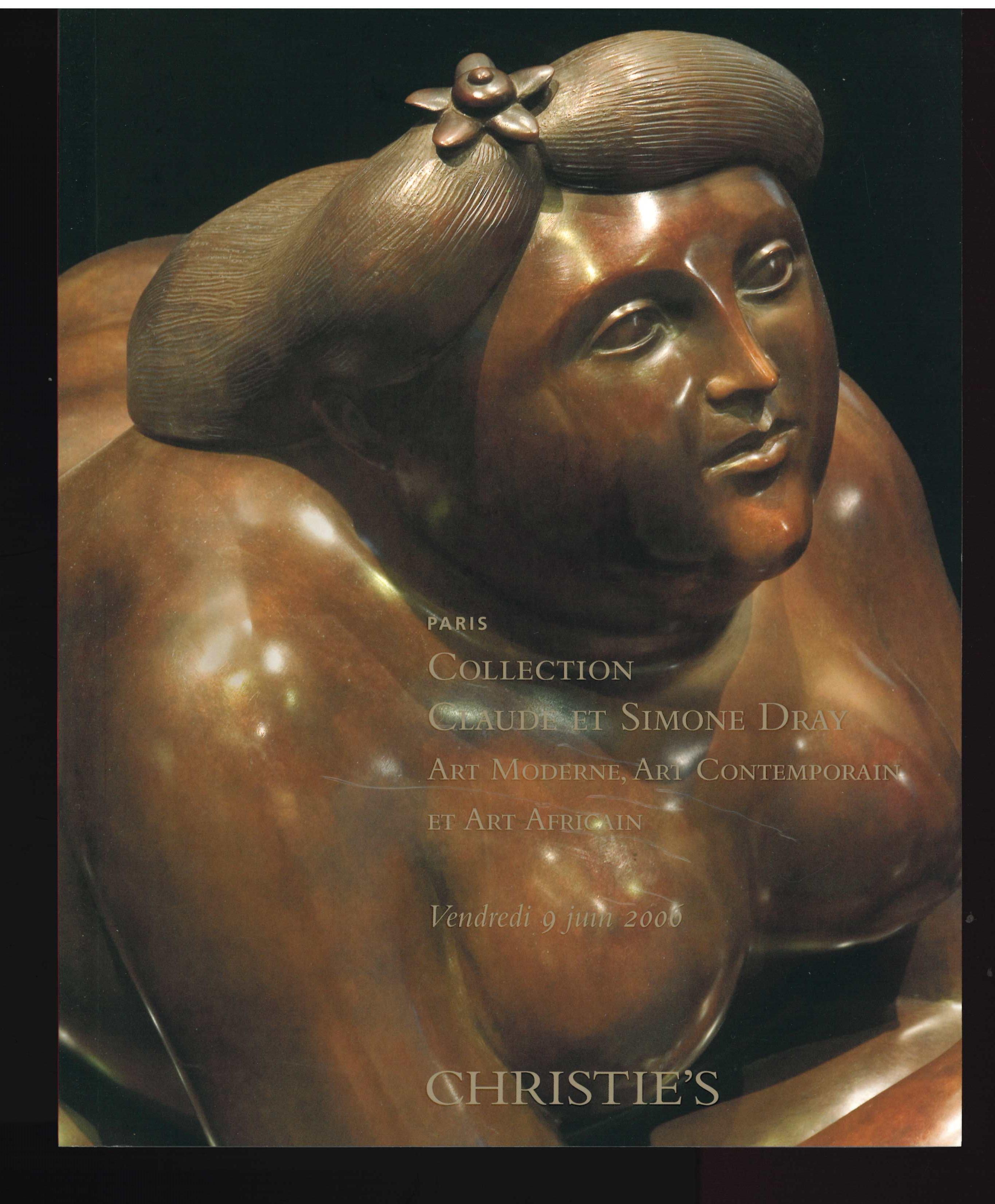 Collection Claude et Simone Dray Christie's Catalogue (Book) For Sale 3