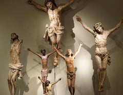 Collection de Six Christs in Wood 17th and 18th Century