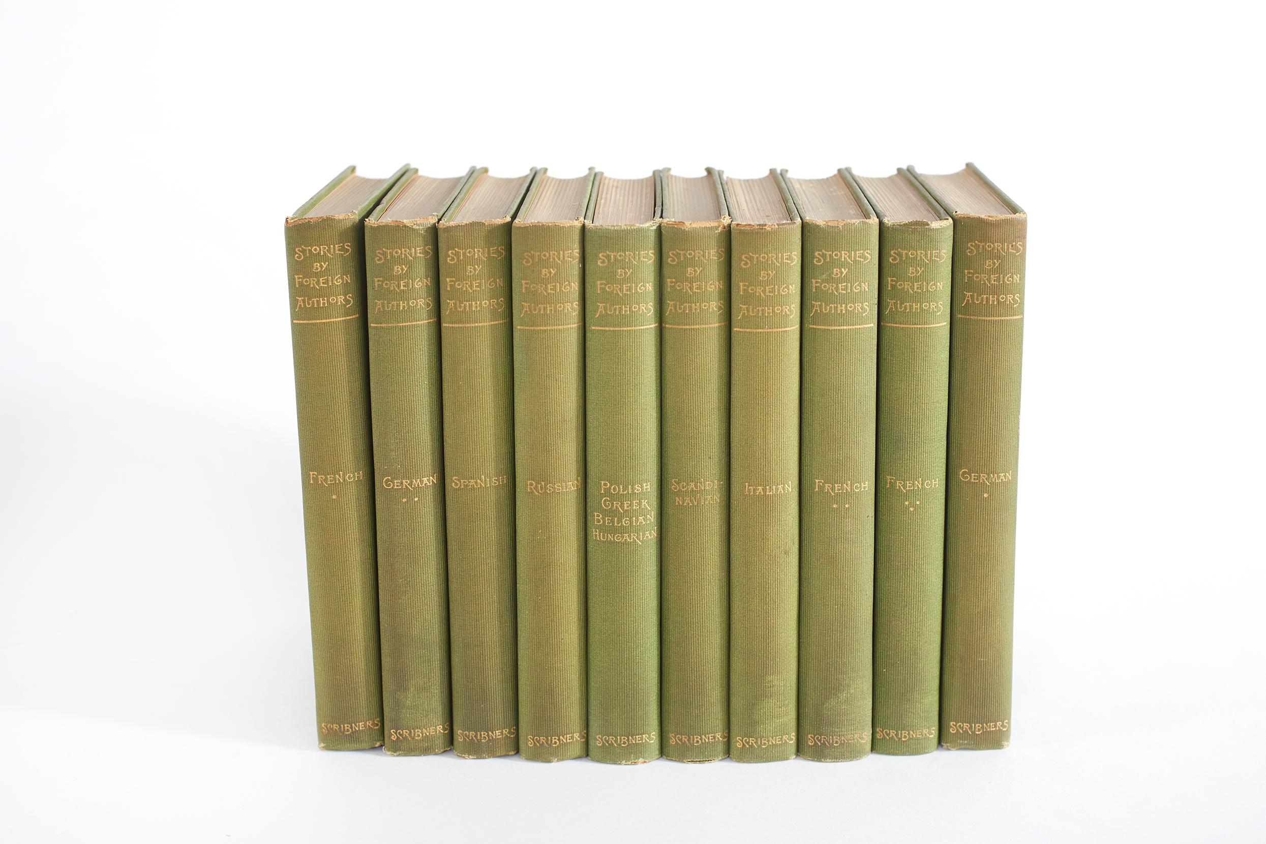 Collection Gilt Leather Bound Book Set 3