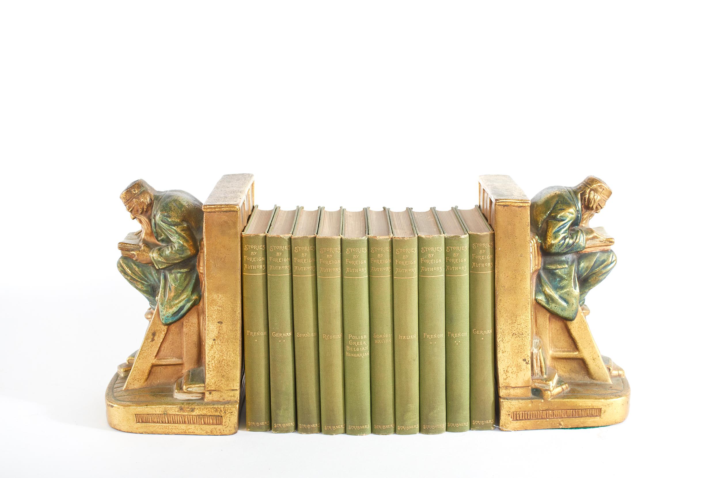 Collection Gilt Leather Bound Book Set 4