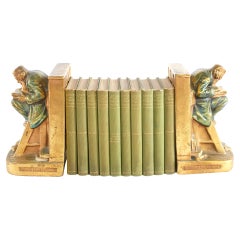 Collection Gilt Leather Bound Book Set