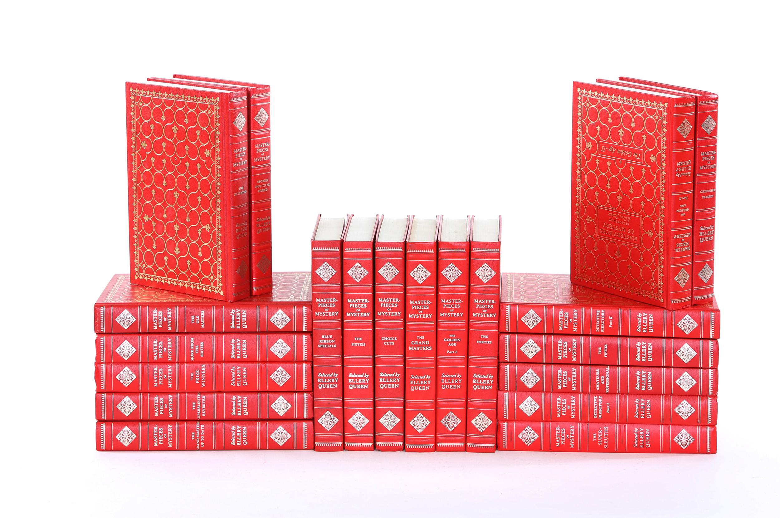 Collection Gilt Leather Bound Books / Twenty Volumes In Good Condition In Tarry Town, NY