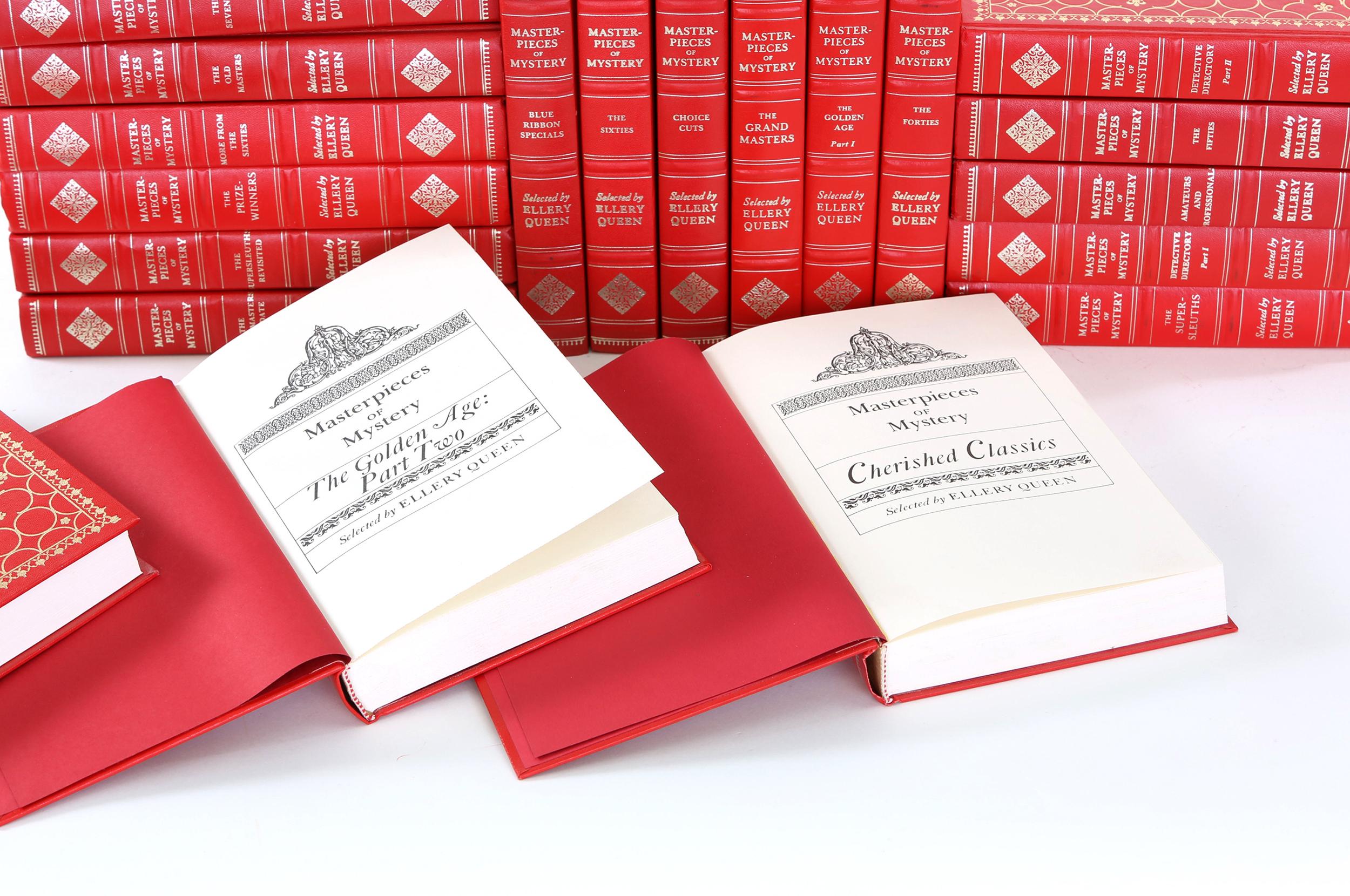 Collection Gilt Leather Bound Books / Twenty Volumes 2