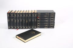 Collection Gilt Leather Bound Library Book Set / Eighteen