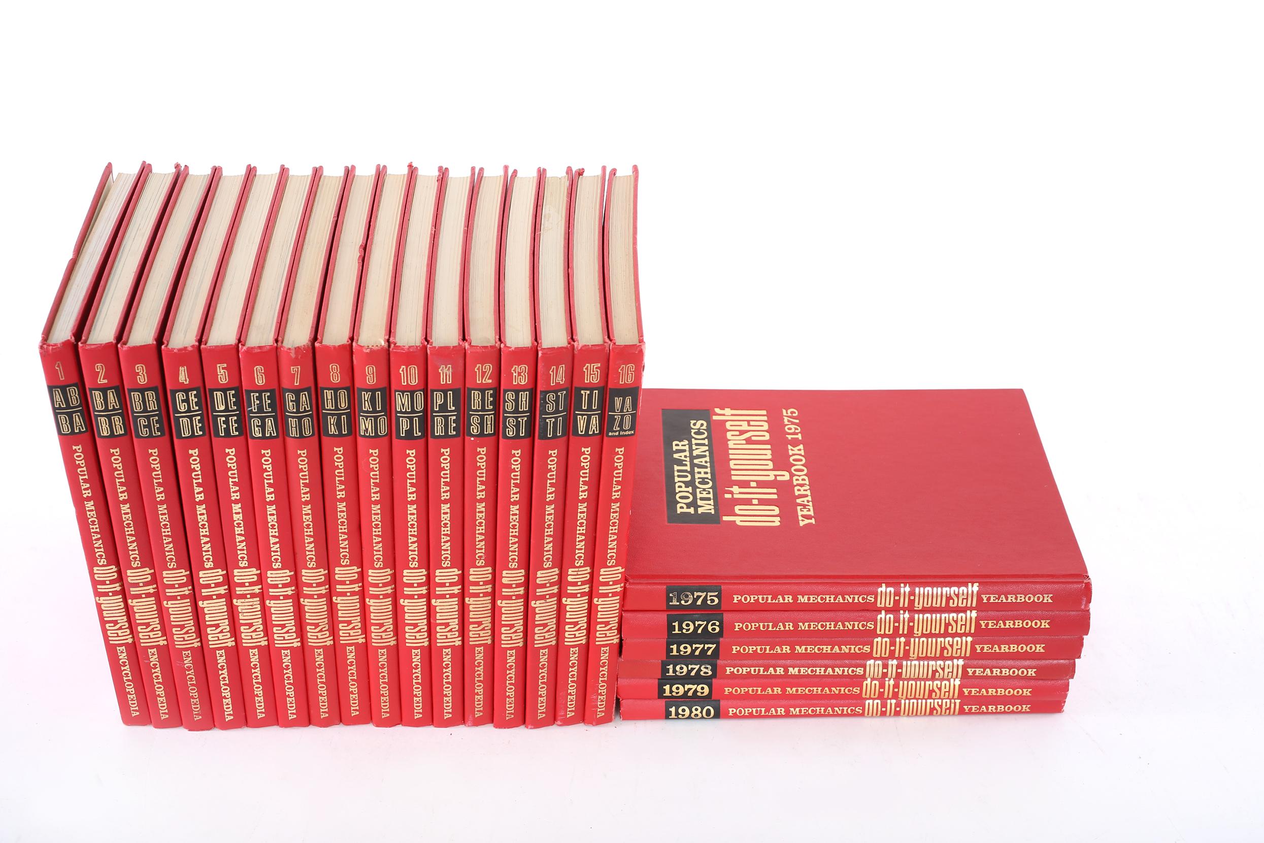 Decorate your sturdy / Library room with this complete collection set of gilt leather bound library book set of twenty two volumes. Popular Mechanics 